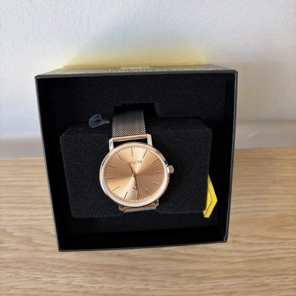 Invicta Lady 38 mm Stainless Steel Rose Gold +‎ Steel Rose Gold Dial Pc21 Quartz
